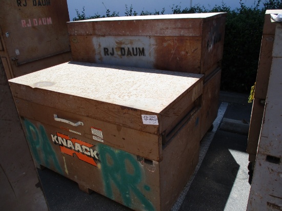 Lot Of (2) Assorted Size Jobsite Tool Boxes
