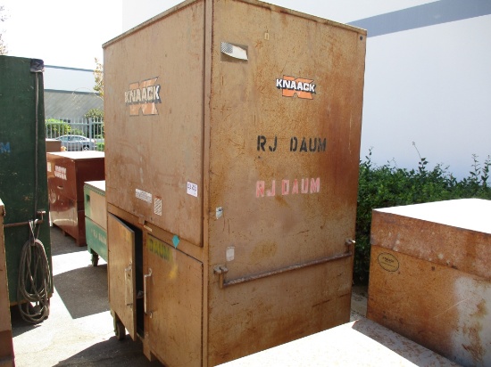 Lot Of (2) Knaack Jobsite Tool Boxes W/Contents