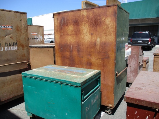 Lot Of (2) Jobsite Tool Boxes W/Contents