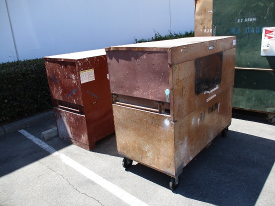Lot Of (2) Jobsite Tool Boxes