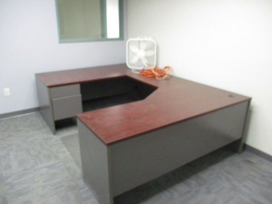 Full Secretary Desk, Fan, Extension Cord,