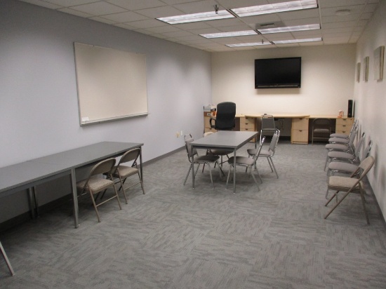 Office Furniture, (4) Tables, (2) Secretary Desk,