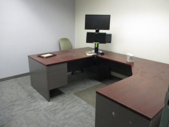 Lot Of (2) Secretary Desks, Misc Cartridges,