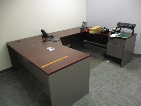 Lot Of Full Secretary Desk & Telephone,