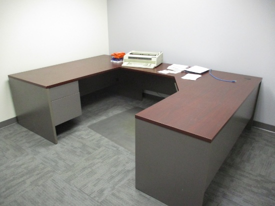 Lot Of Full Secretary Desk & Tape,