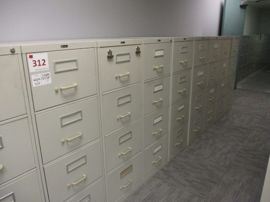 Lot Of (8) Metal Filing Cabinets