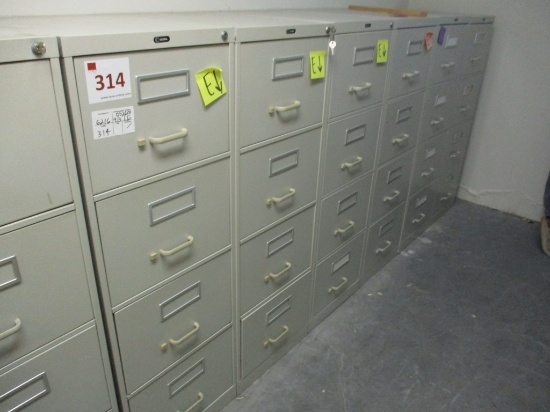 Lot Of (6) Metal Filing Cabinets