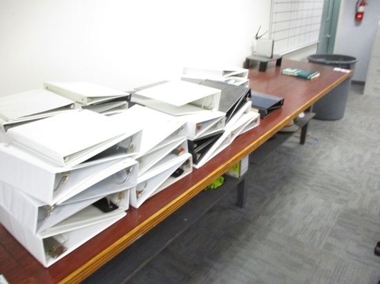 Lot Of 33" x 11' Plan Table W/Contents,