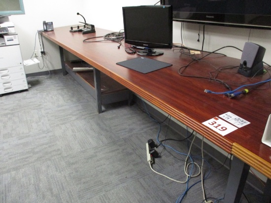 Lot Of 33" x 14' Plan Table W/Contents,