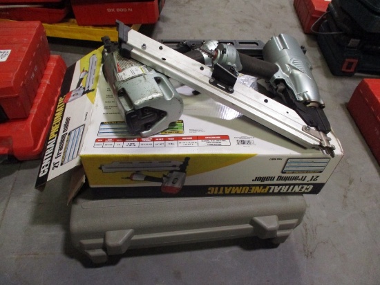 Lot Of (2) H/D Air Powered Framing Nail Guns