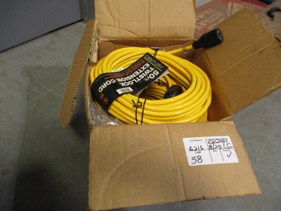 (6) Century 50' Twist Lock Extension Cords,