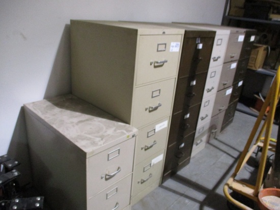 Lot Of (6) Metal Filing Cabinets