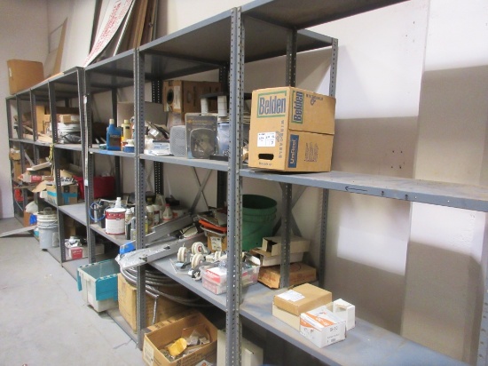 (7) Racks Of Misc Phone Supplies, PVC Supplies,