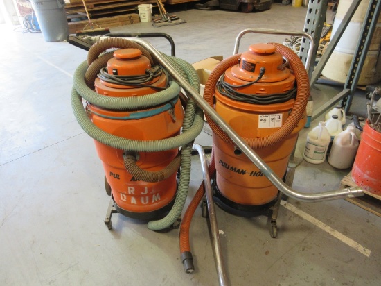 Lot Of (2) Pullman Holt Industrial Shop Vacuum,