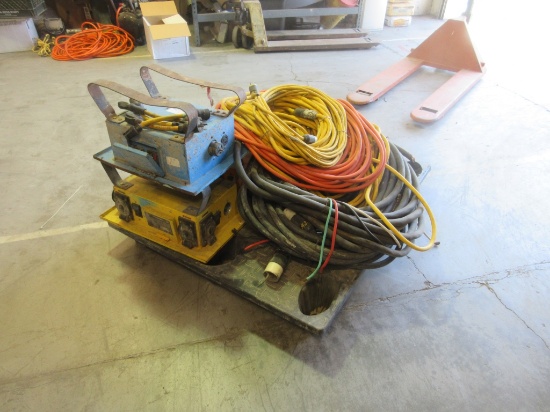 Lot Of 220-Volt Cable Extension Cords,