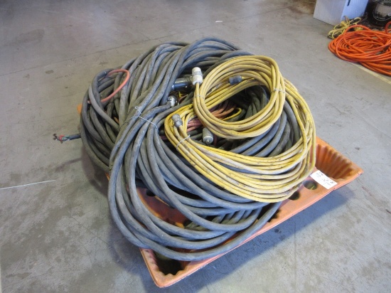 Lot Of 220-Volt Electrical Cable, Extension Cords
