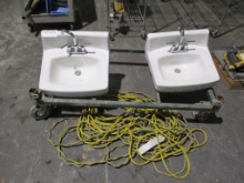 Lot Of (2) Sinks, (2) Extension Cords,