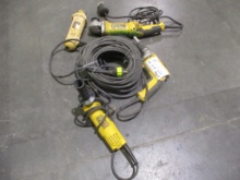 Lot Of Dewalt Electric Angle Grinder, Drill Gun,