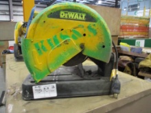 Lot Of Dewalt 14" Electric Chop Saw