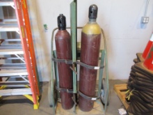 Lot Of HD Welding Tank Dolly W/Large & Small Tanks