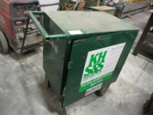 Lot Of Metal Rolling Cart W/Welding Supplies,