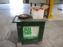 Lot Of Rolling Metal Cart W/Contents,