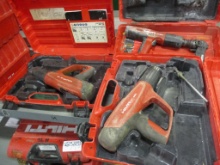 Lot Of (3) Hilti Assorted Powder Actuated Tools