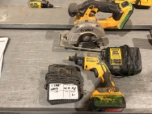 Lot Of Dewalt Circular Saw, Dewalt Screw Gun,