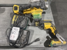 Lot Of Dewalt Chop Saw, Dewalt Screw Gun,
