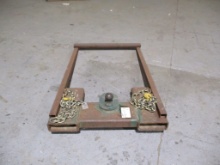 Lot Of 31"x 4' Forklift Trailer Tow Attachment,