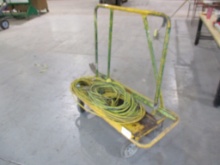 Lot Of Drywall Rolling Cart, (3) Extension Cords,