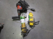 Lot Of Dewalt Electric Angle Grinder, Cutout Tool,