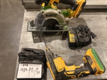 Lot Of Dewalt Circular Saw, Dewalt Screw Gun,