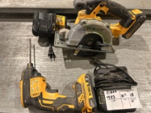 Lot Of Dewalt Circular Saw, Dewalt Screw Gun,