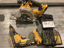 Lot Of Dewalt Circular Saw, Dewalt Screw Gun,