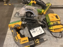 Lot Of Dewalt Circular Saw, Dewalt Screw Gun,