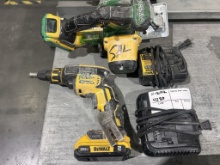 Lot Of Dewalt Chop Saw, Dewalt Screw Gun,