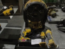 Lot Of Dewalt Fan, Drill, Flash Light,