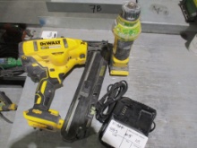 Lot Of Dewalt 20V Nail Gun, Cut-Off Tool,