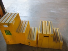 Lot Of (2) Warehouse Plastic HD Step Stools