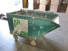 Lot Of Portable Trash Dump Cart