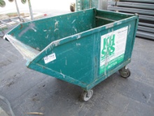 Lot Of Rolling Jobsite Trash Hopper