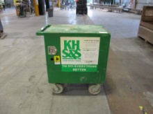 Lot Of Metal Rolling Storage Cart W/Contents,