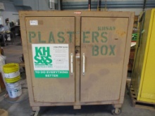 Lot Of Rolling Jobsite Tool Box W/Contents,