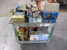 Lot Of Rolling Cart W/Contents,