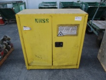 Lot Of Flammable Storage Cabinet W/Contents