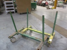 Lot Of (2) 4-Wheel HD Material Warehouse Carts