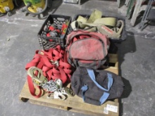 Lot Of Safety Harness, Ratchet Straps,