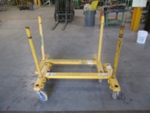Lot Of (2) 4-Wheel Industrial Material Carts