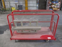 Lot Of Rolling Lumber Cart & Aluminum Dolly